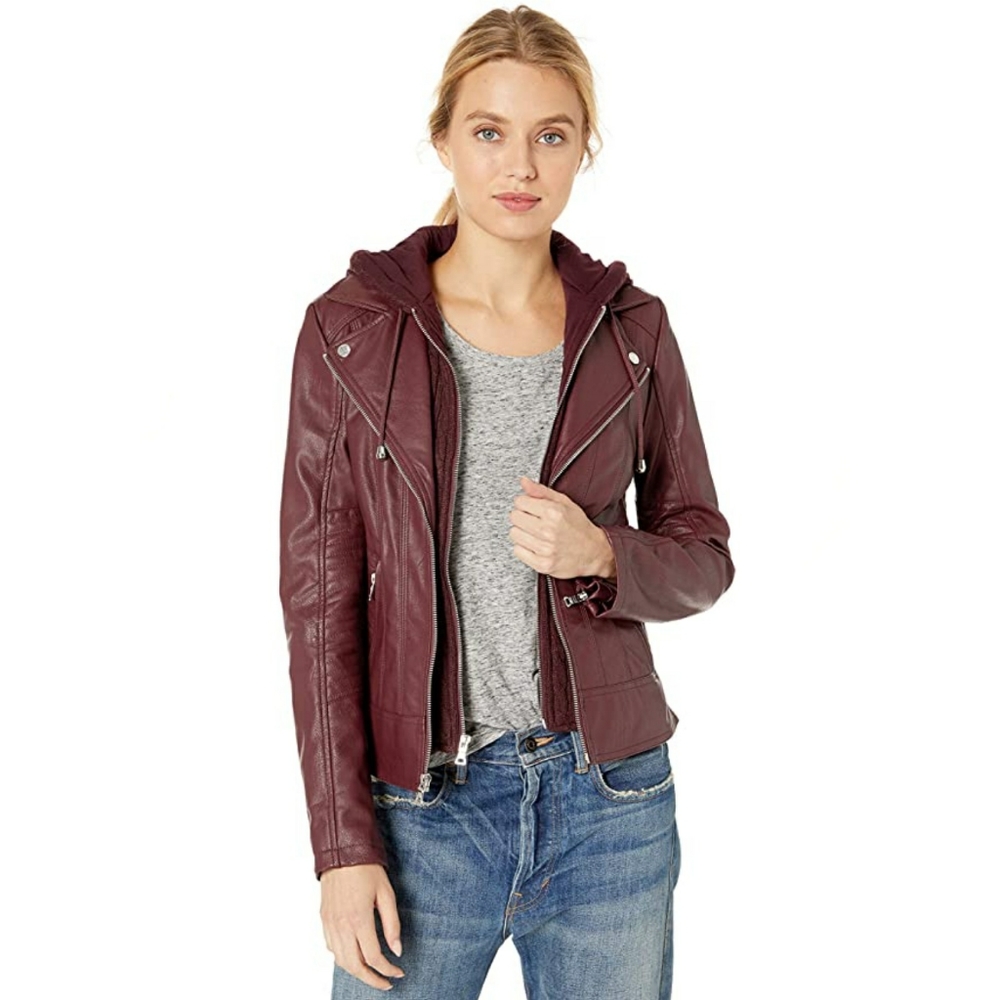 ๏ผ๐๐๐๏ผโข GUESS โข ๐ ยท Leather Jacket ยท NWOT - Picture 6 of 16